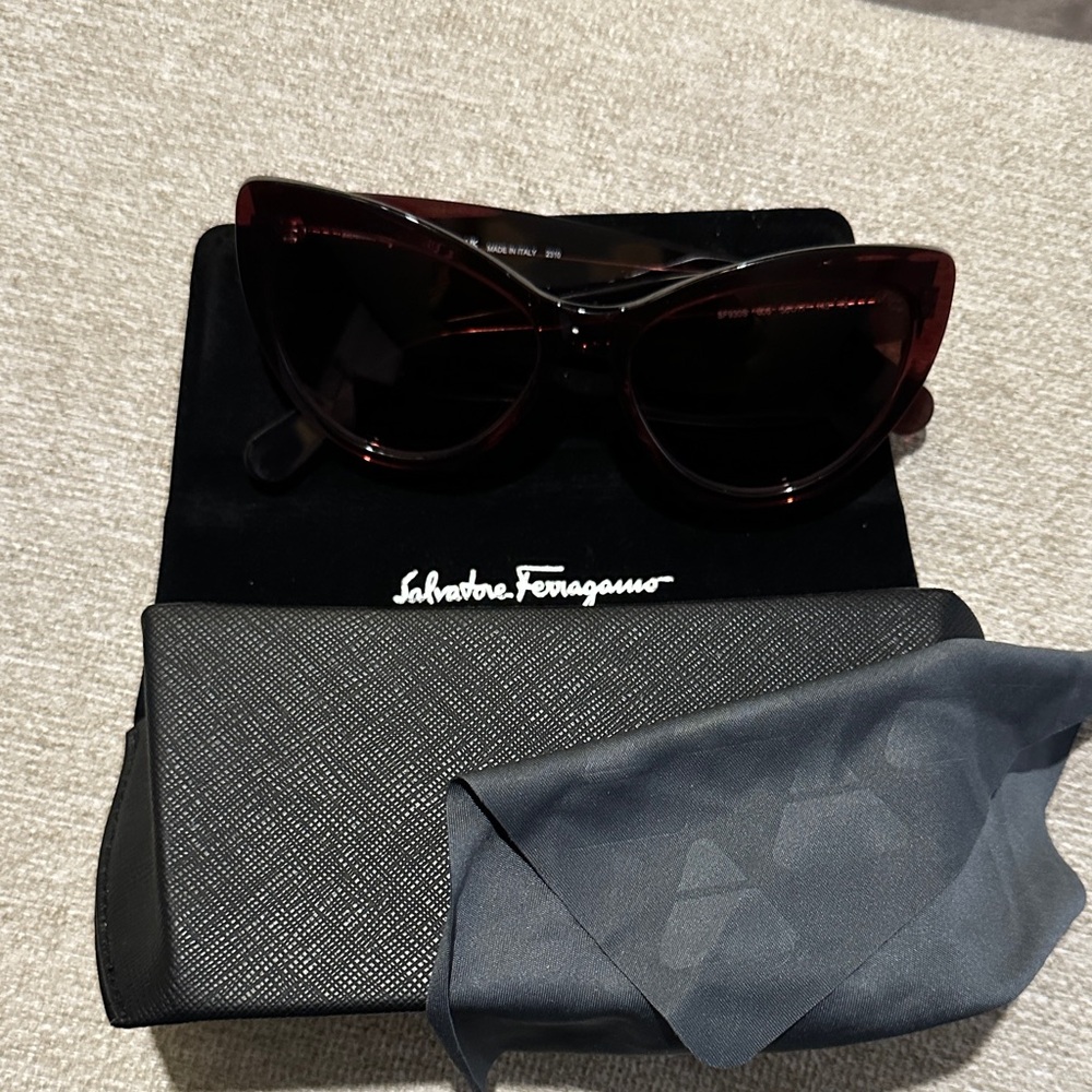 Salvatore Ferragamo Women's Burgundy Sunglasses